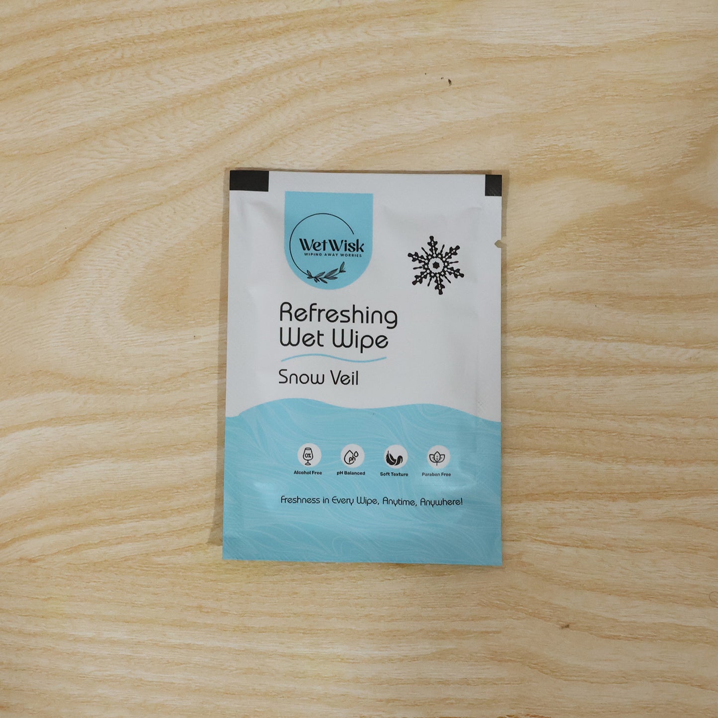 Snow Veil Refreshing Wet Wipes Face Body Hand Cleansing Wipes (1 Pc)