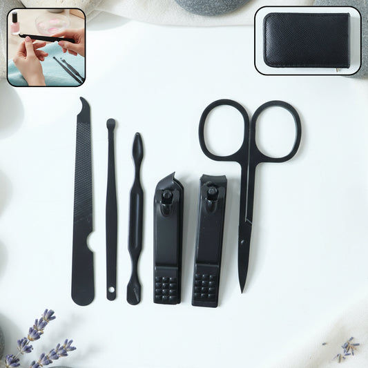 6 In 1 Professional Manicure  Pedicure Grooming Tool Set