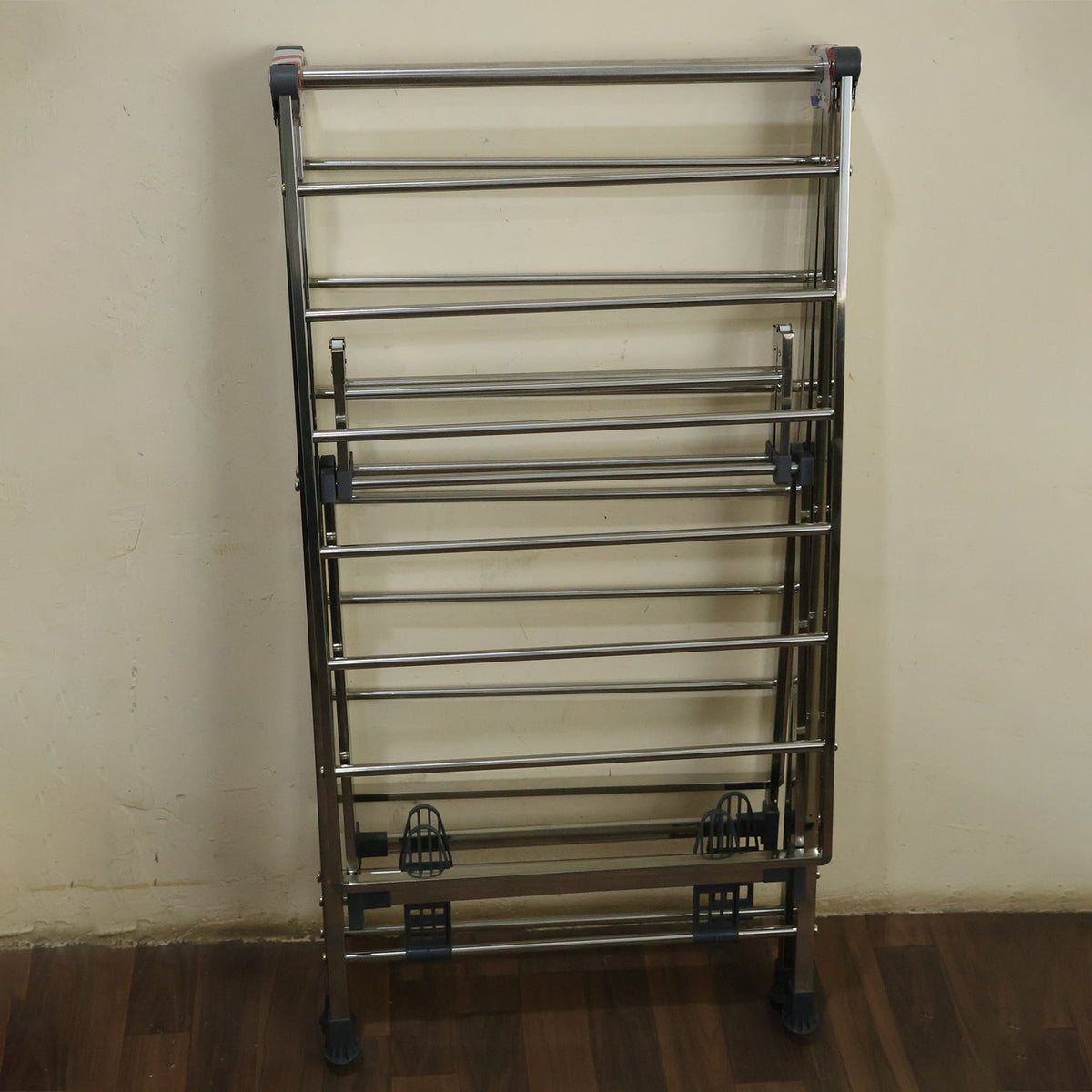 Heavy Duty Foldable Clothes Drying Rack With Wings For Indoor And Outdoor (1 Pc)
