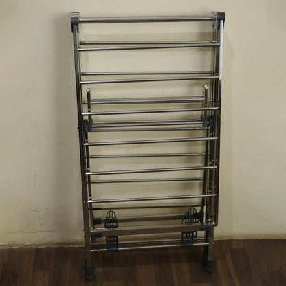 Heavy Duty Foldable Clothes Drying Rack With Wings For Indoor And Outdoor (1 Pc)
