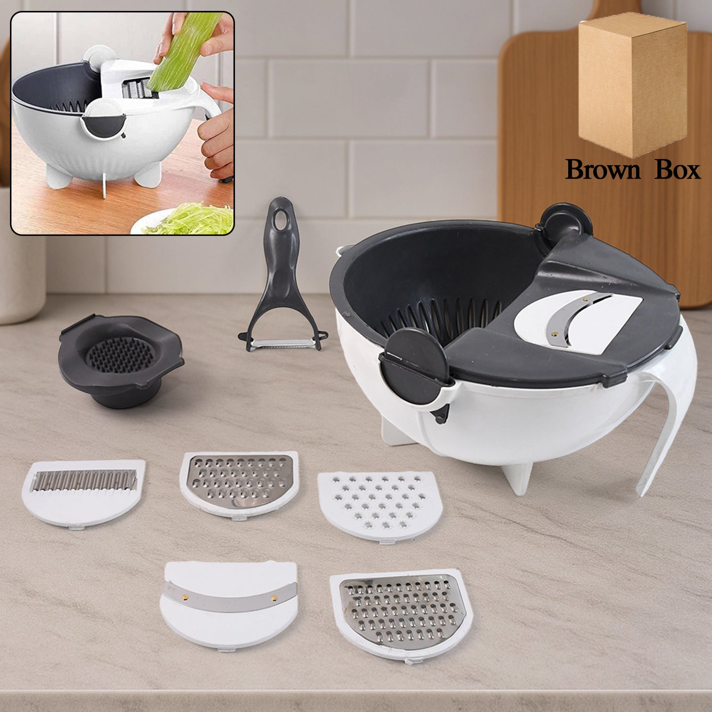 Multifunctional Vegetable Chopper (9 In 1)