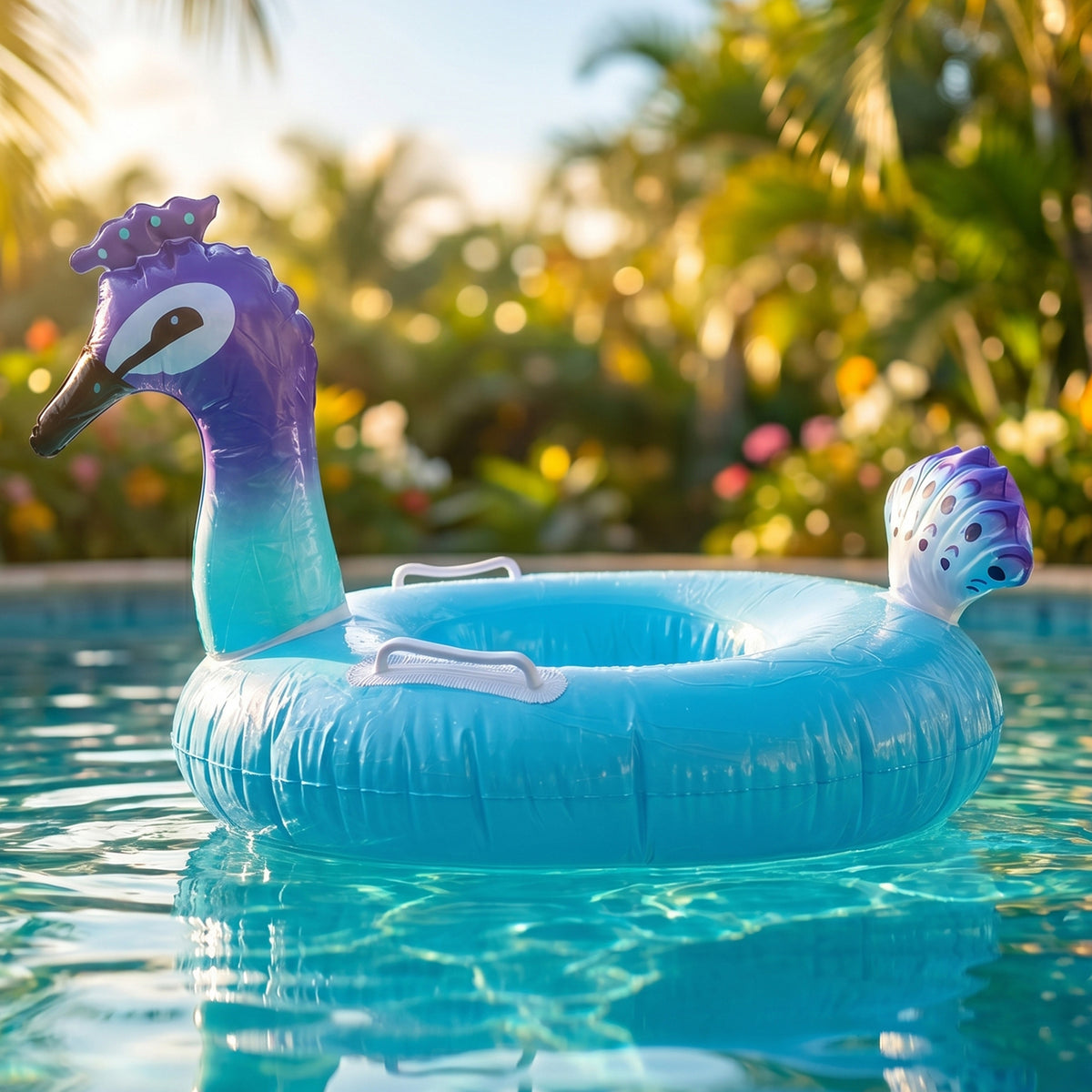 Wukusy inflatable kids swim ring featuring a colorful, comfortable floating safety tube for children’s swimming and water play.