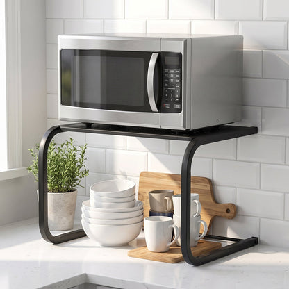 Metal Kitchen Microwave Oven Storage Rack Stand Countertop Organiser (1 Pc)