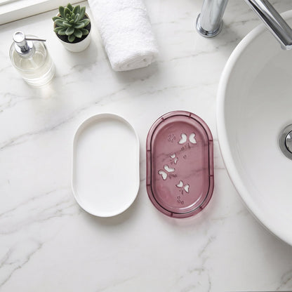 Travel Plastic Soap Case With Lid For Bathroom Home And Toiletry Kit Bag (1 Pc)