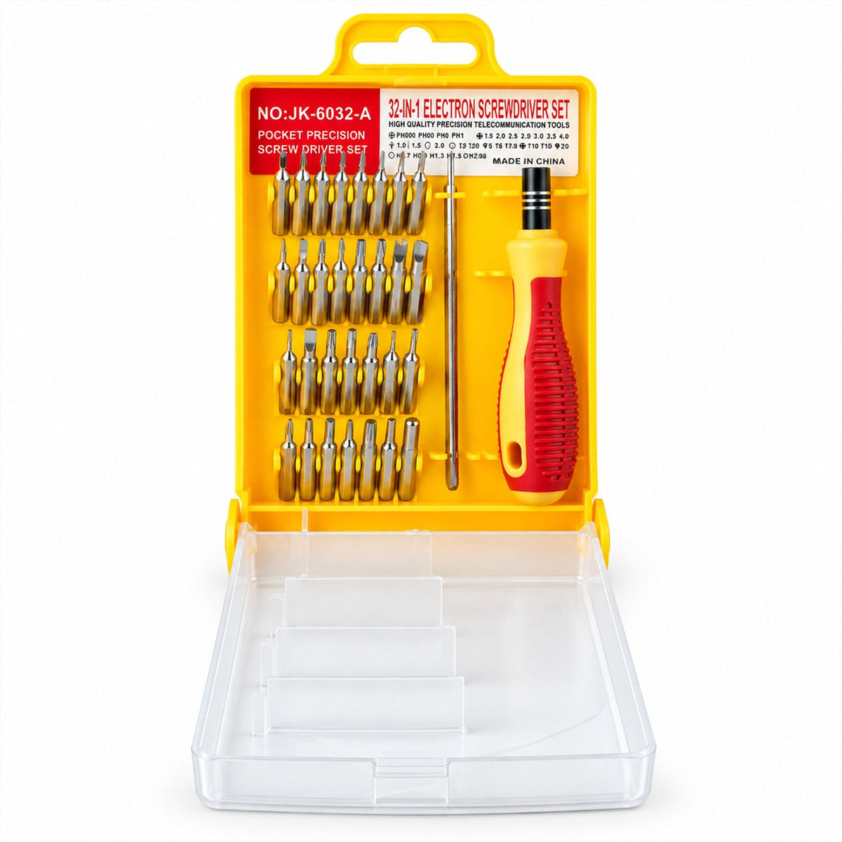 Magnetic Precision Screwdriver Set Handle Detailed Fastening And Repair Work (32 Pc)