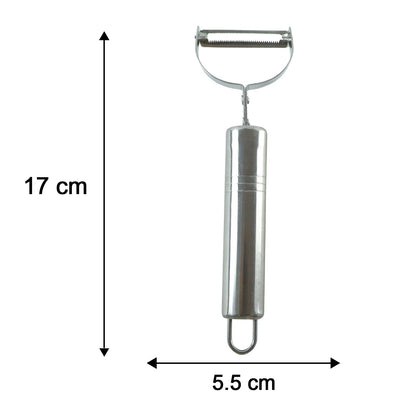 Stainless Steel Vegetable And Fruit Peeler With Swivel Blade For Kitchen (1 Pc)