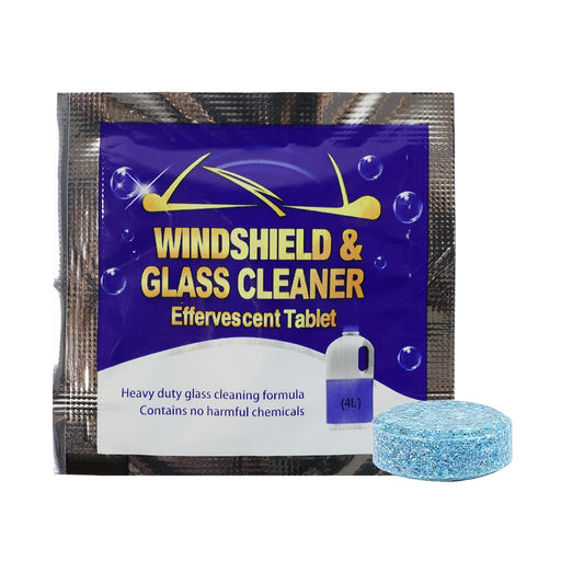 Wukusy car wiper detergent effervescent tablets in a pack of 10, designed for cleaning vehicle windshield wipers effectively.