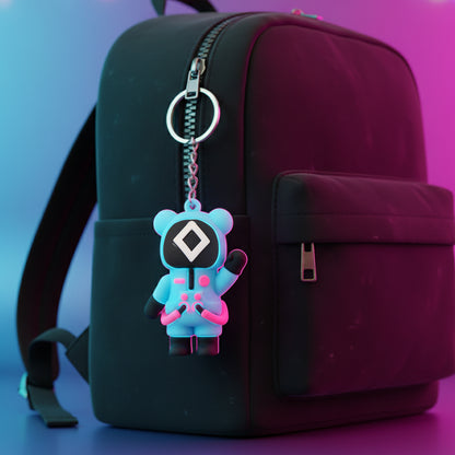 Cute Character-themed Soft Silicone Keychain (Mix Desgin  1 Pc)