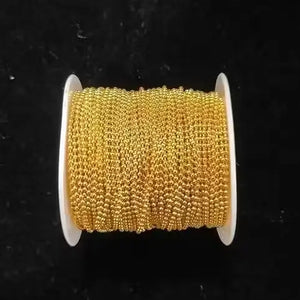 10 Meter Golden Ball Chain – Craft Jewellery Chain