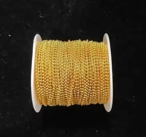 10 Meter Golden Ball Chain – Craft Jewellery Chain