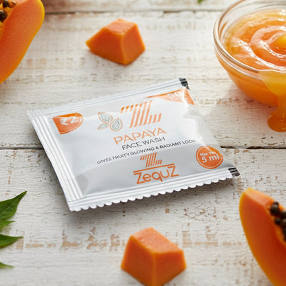 Zequz Papaya Face Wash Sachet (5 Ml  1 Pc)