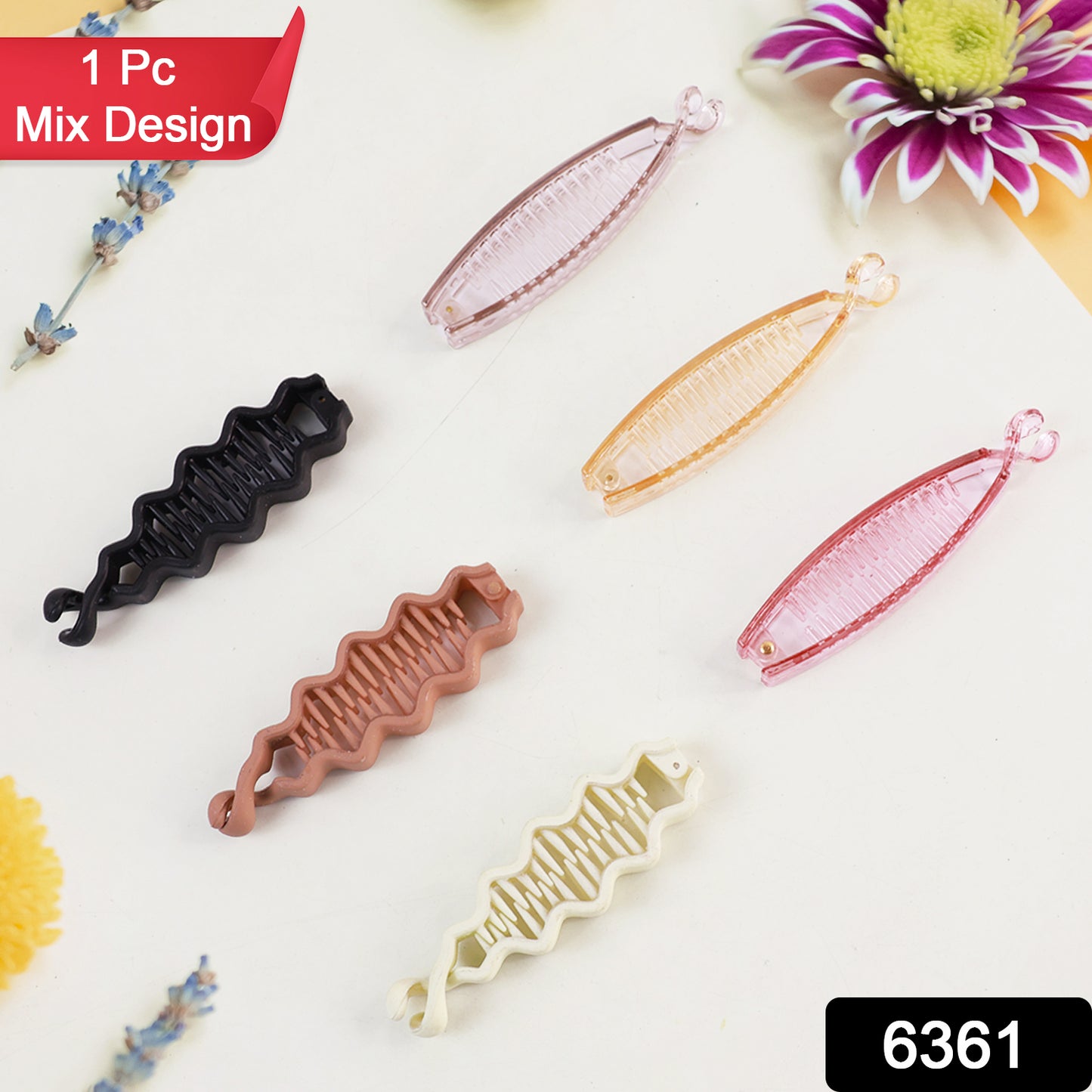 Plastic Hair Claw Clips Strong Clips (1 Pc  Mix Color)