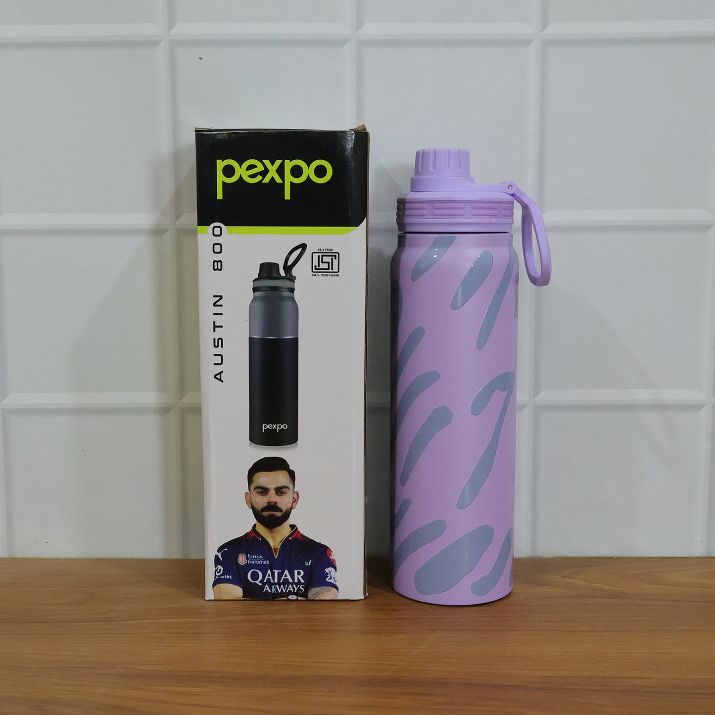 Pexpo Austin Art Stainless Steel Water Bottle 800 Ml (1 Pc)