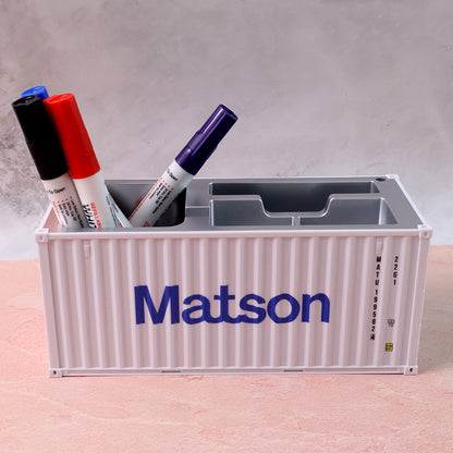 Container-style Multi-compartment Desk Organizer (1 Pc)