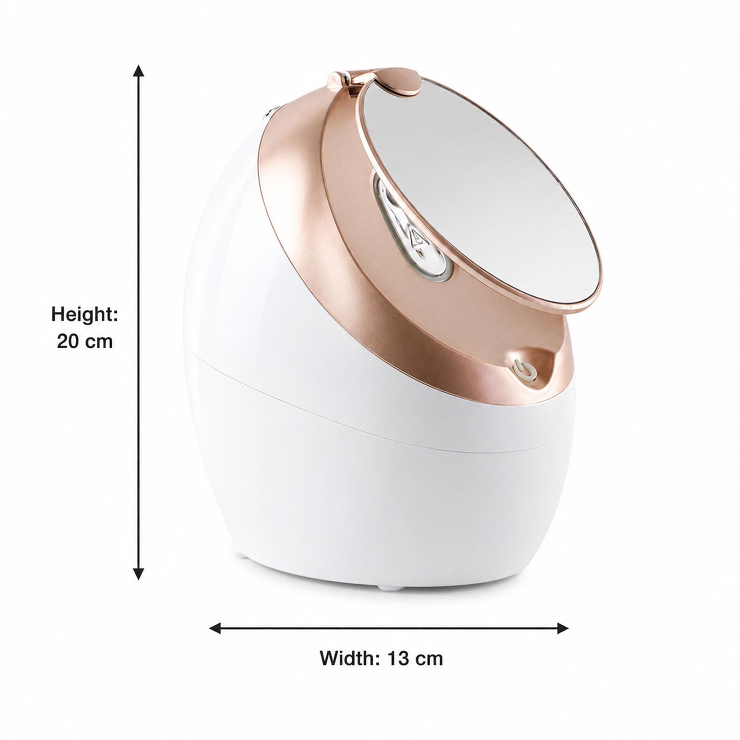 Electric Facial Steamer With Mirror For Deep Cleansing Hydration And Home Spa
