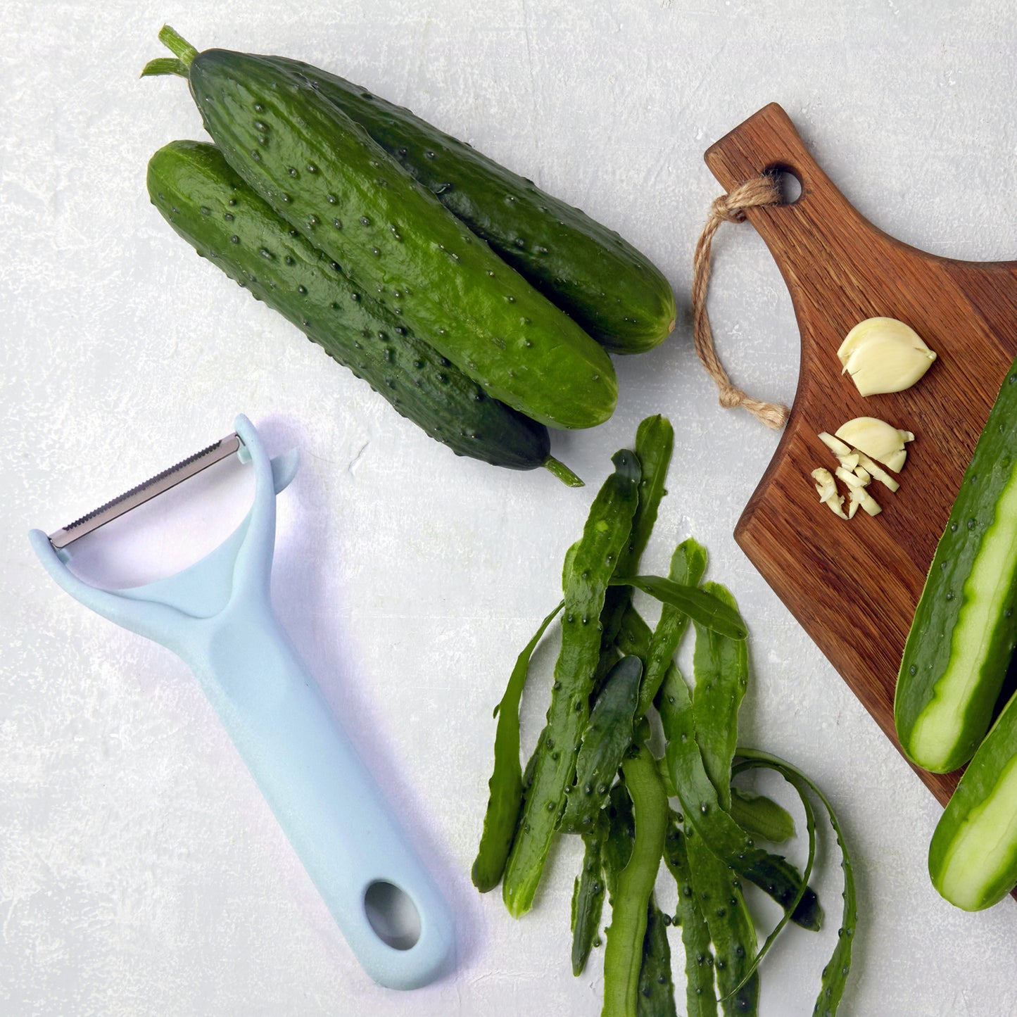 3 In 1 Kitchen Knife  Chopping Board Set (1 Set)