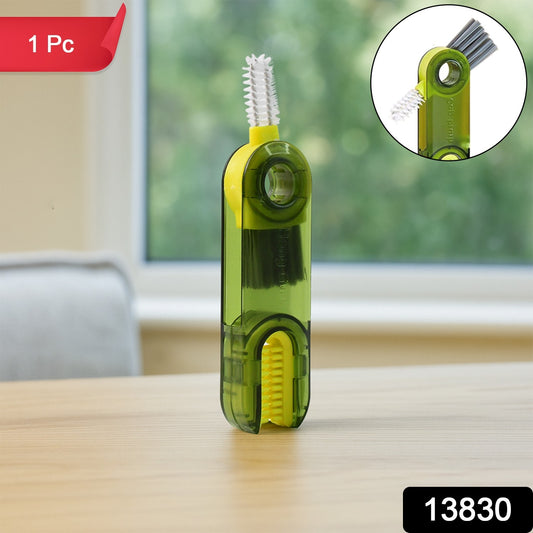 Wukusy 2-in-1 multipurpose cleaning brush tool with ergonomic handle for versatile household cleaning tasks.