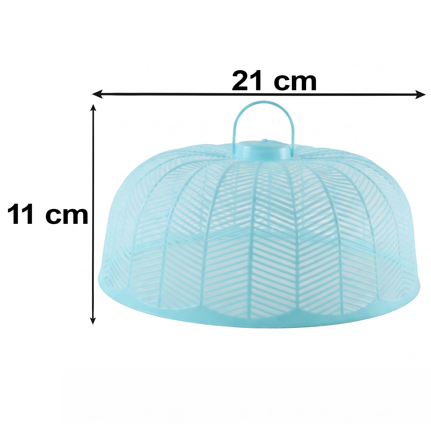 Plastic Mesh Food Cover Set With Carry Handles For Kitchen And Dining Use (4 Pc)