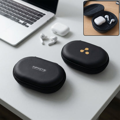 Wukusy wireless earbuds case with durable hard shell protection, compact and sturdy for secure storage and transport.