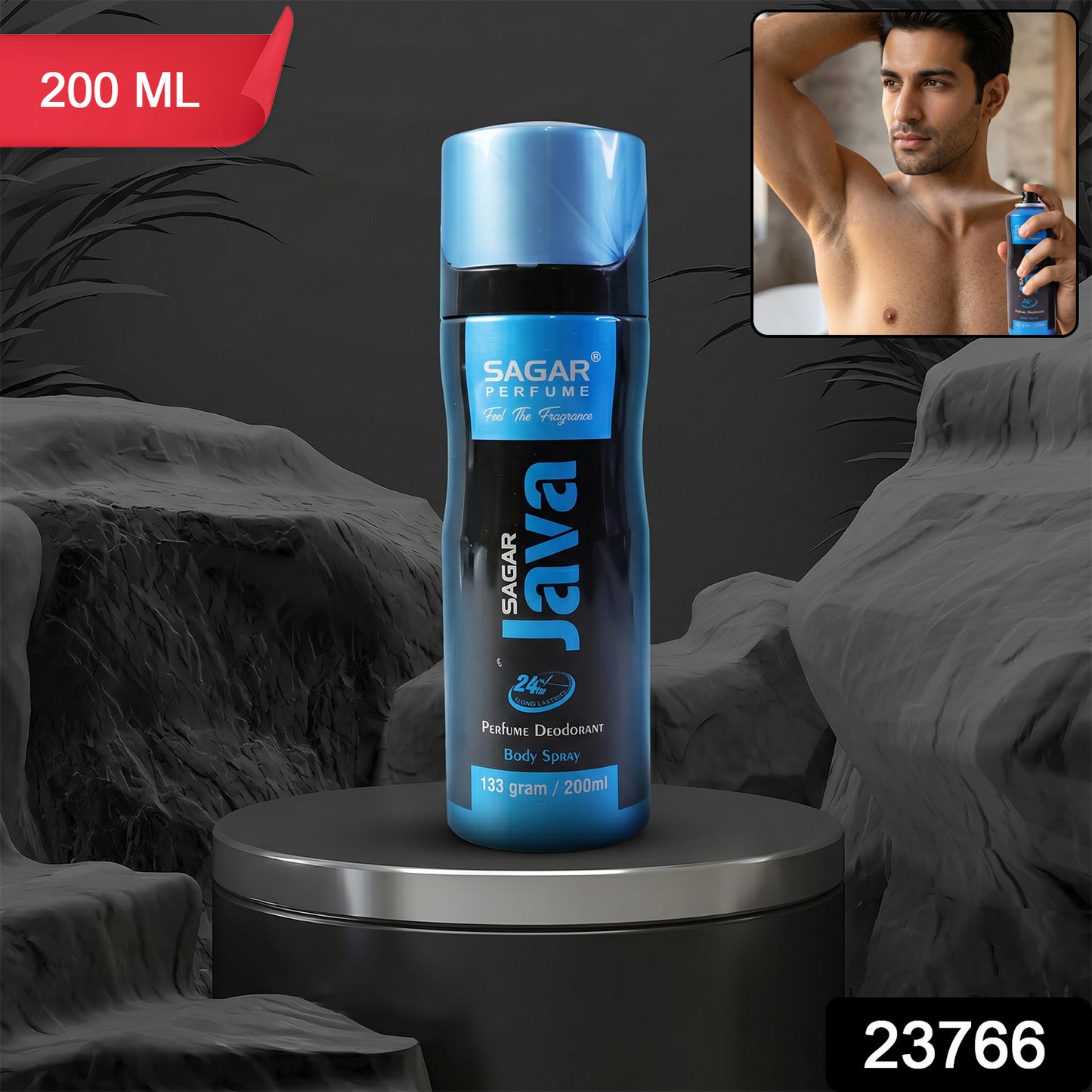 Sagar Java Perfume Body Spray Deodorant For Men (200 Ml)