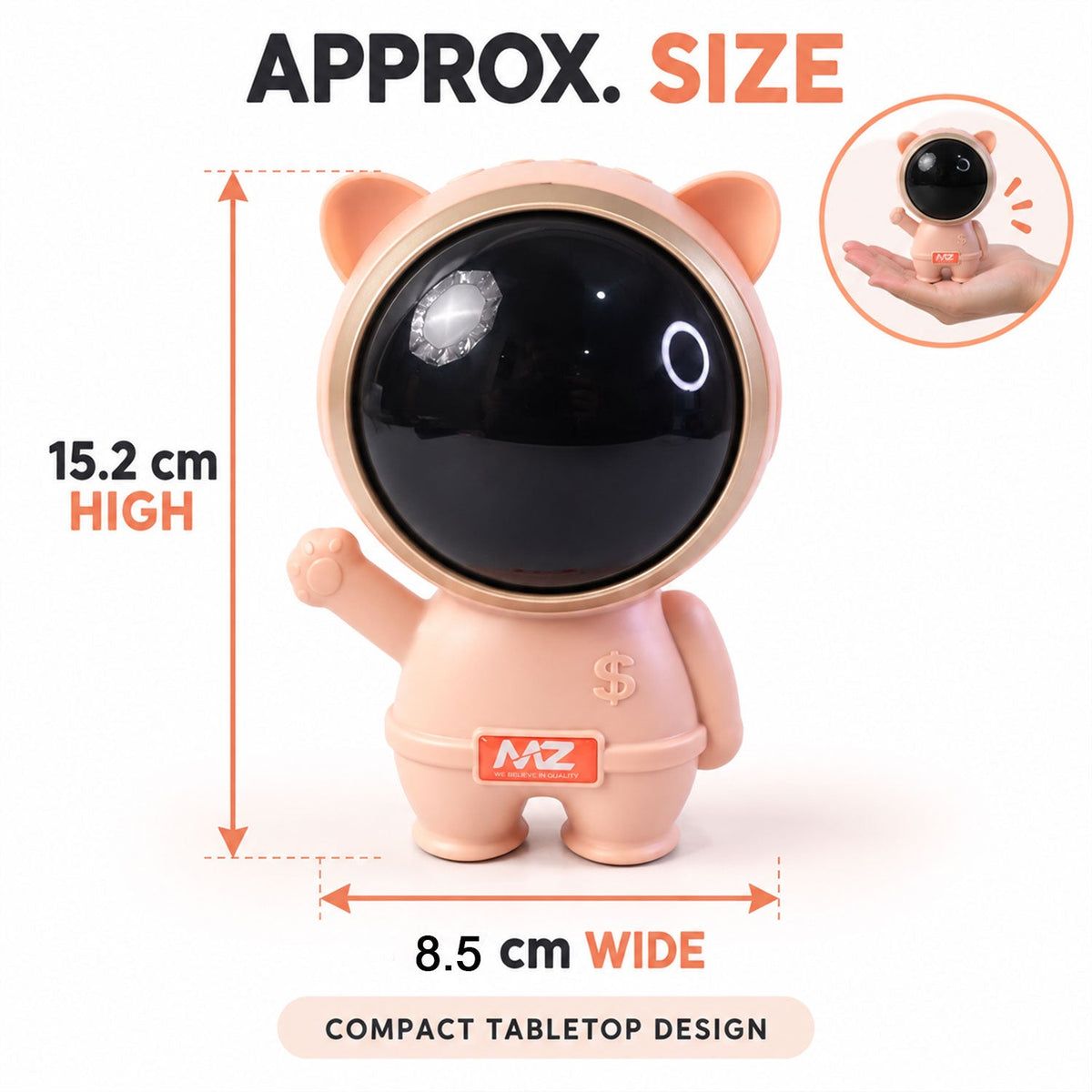 Astronaut Wireless Bluetooth Speaker With Color Changing Light And Usb-c Bis Certified (1 Pc)