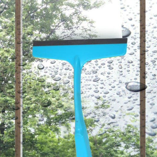 Wukusy 8706a kitchen platform with glass wiper and no-dust broom, long handle for easy floor cleaning and dust removal.