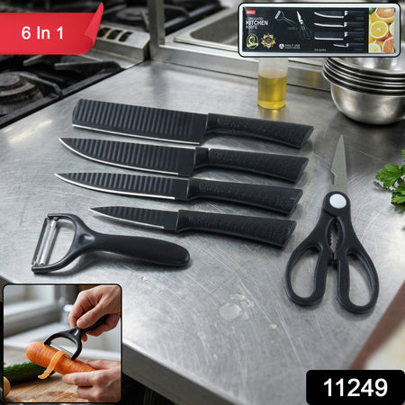 6 In 1 Premium Kitchen Knife Set (1 Set)