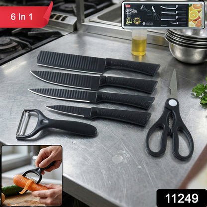 6 In 1 Premium Kitchen Knife Set (1 Set)