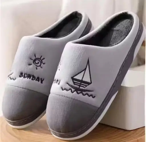 Unisex Winter Warm Flip Flop Slippers for Indoor and Outdoor Use