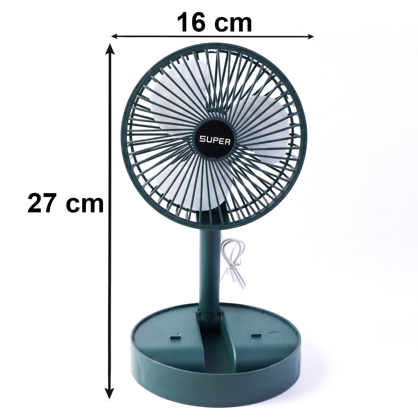 Usb Table Fan Portable Desk Cooling Fan With Adjustable Stand For Office (1 Pc)