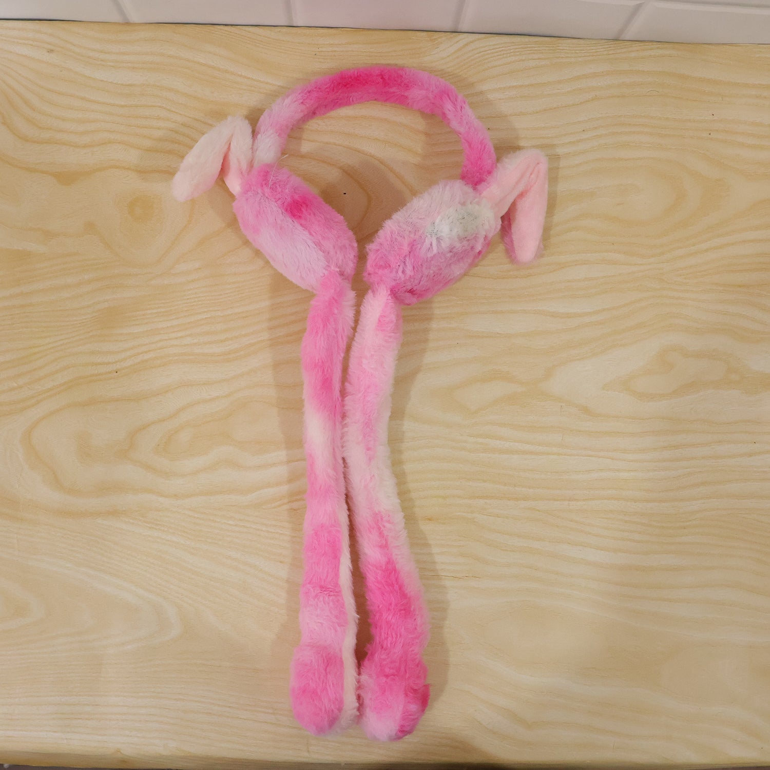 Led Light Soft Plush Winter Earmuffs With Cute Bunny Ears  Long Tails (1 Piece)