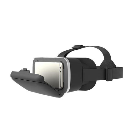 Wukusy 1447 VR Pro virtual reality 3D glasses headset with adjustable head strap and immersive display in black