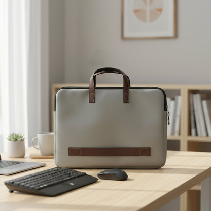 Wukusy professional business carry bag with handles, measuring 37x28 cm, designed for carrying documents and small essentials.