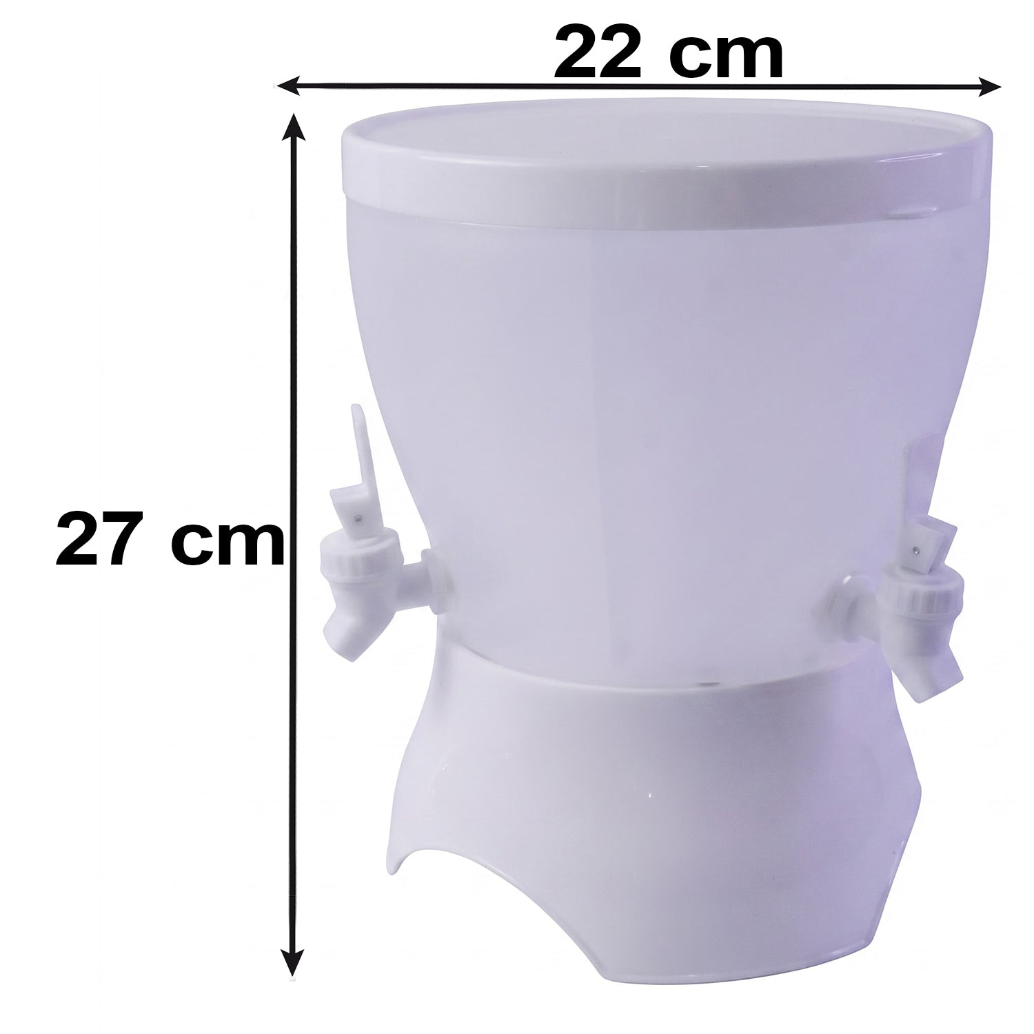 Plastic Cold Water Storage Dispenser Kettle With Dual Taps For Home Use (1 Pc)