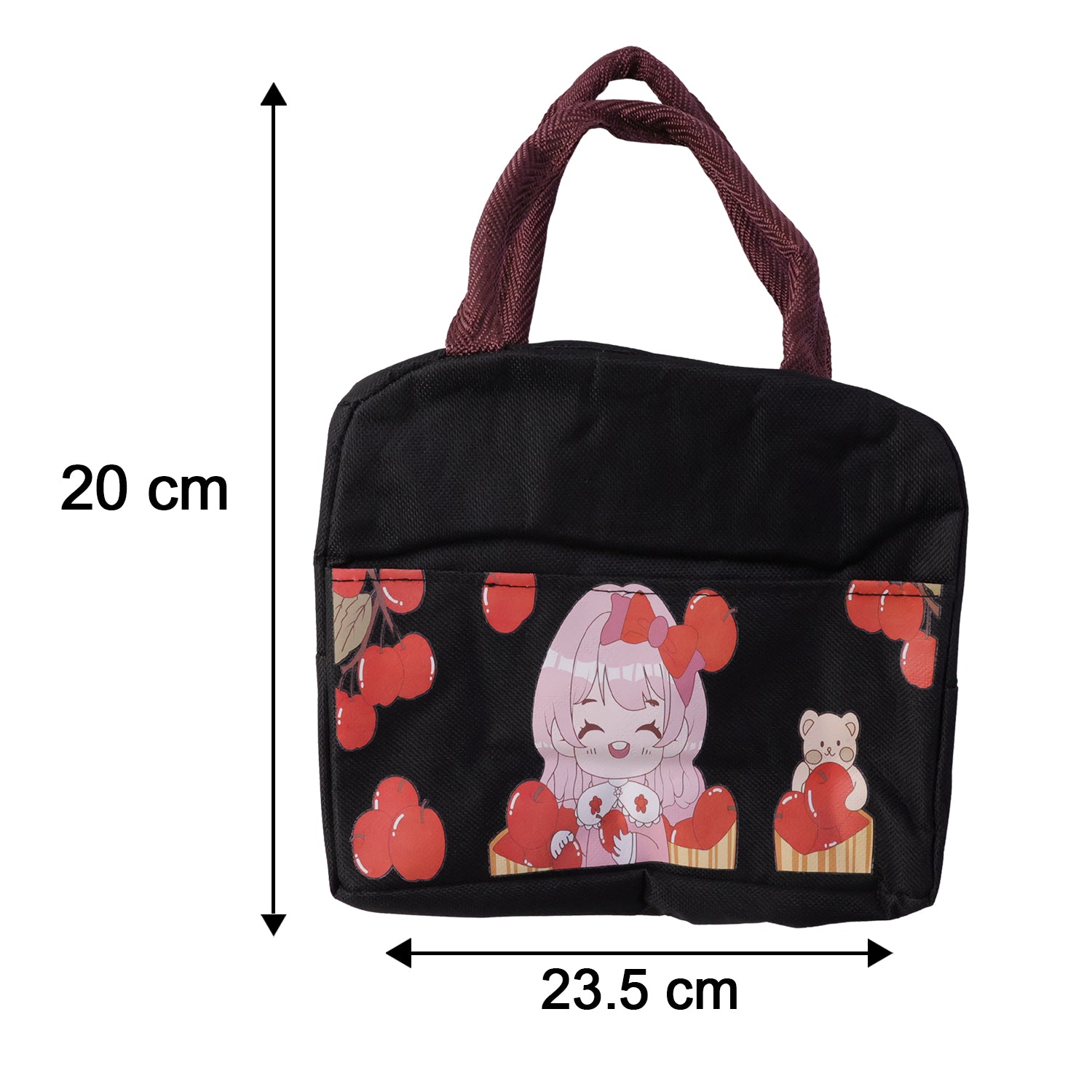 Insulated Lunch Bag With Cute Cartoon Design (1 Pc)