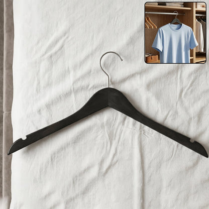 Premium Cloth Hanger With Metal Hook For Shirt Coat And Tops Wardrobe (1 Pc)