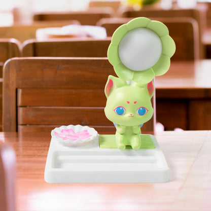 Wukusy cartoon LED desk light with base, cute and colorful design for home improvement and desk decor, single piece.