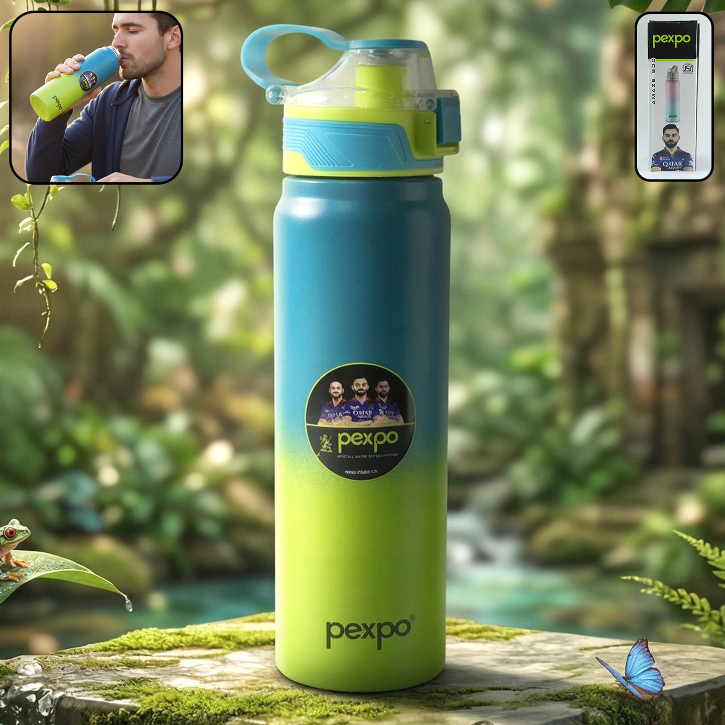 Pexpo Amaze Hot  Cold Insulated Stainless Steel Water Bottle 800 Ml