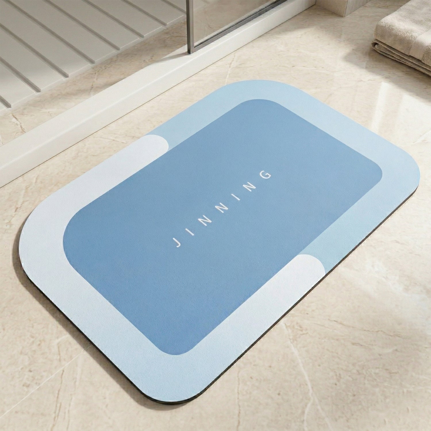 Super Absorbent Water Soaking Bathroom Floor Mat (1 Pc 120x74 Cm)
