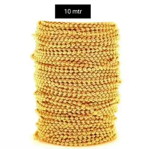 10 Meter Golden Ball Chain – Craft Jewellery Chain