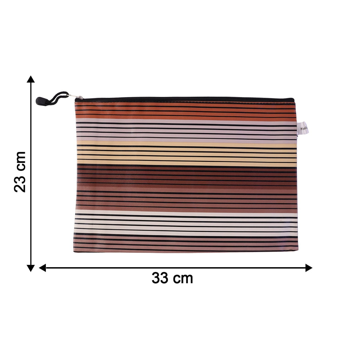 Zipper Document Pouch  Waterproof A4 File Organizer For Office  School