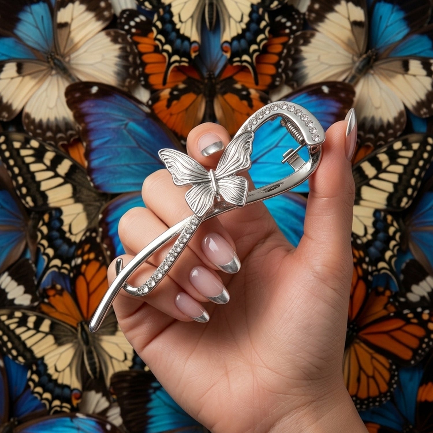 Luxury Butterfly Design Hair Clip (1 Pc Mix Color)