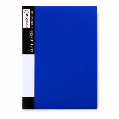 Wukusy A4 plastic clip file folder with inner pockets for office document organization and storage.