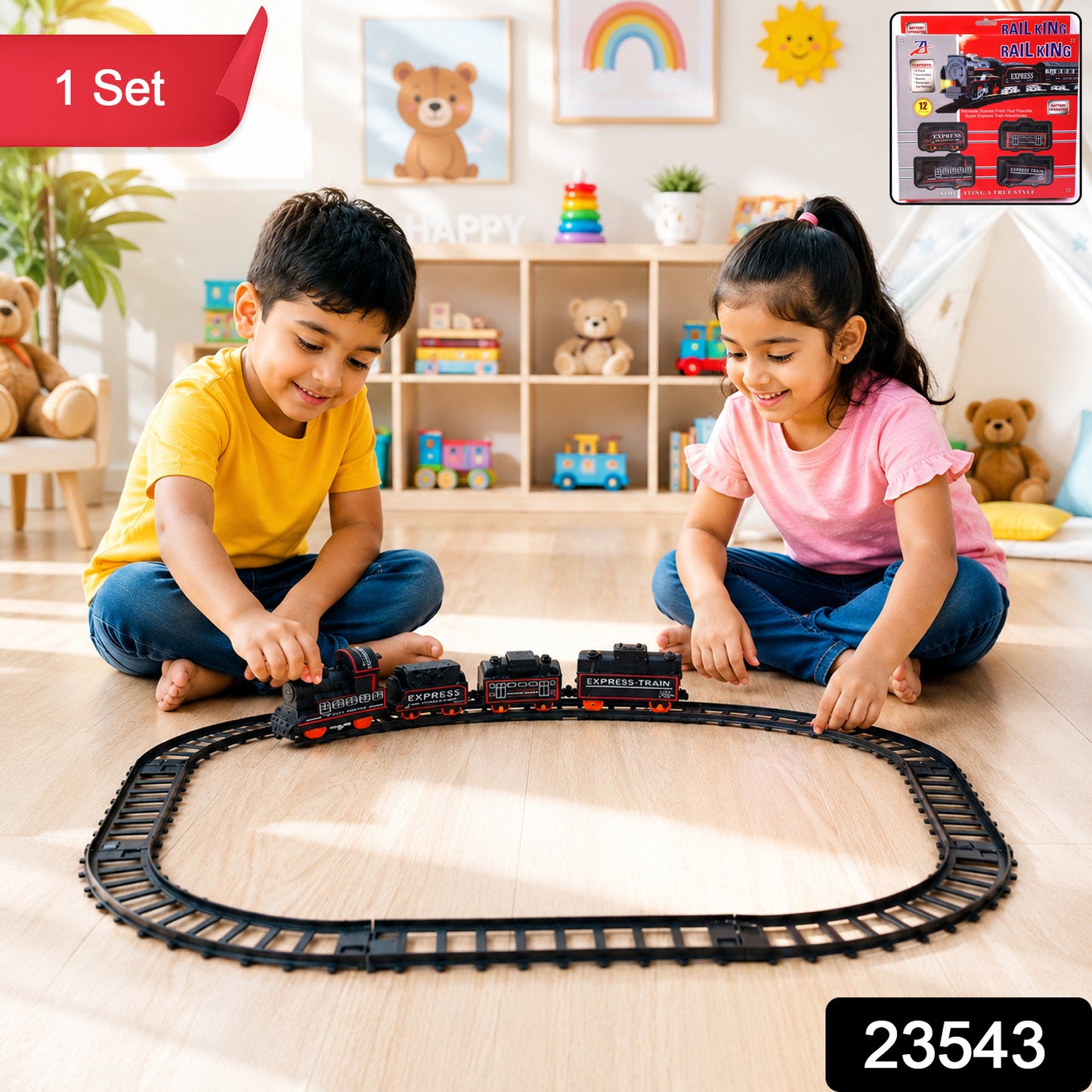Battery Opera Express Train Track Play Set With Lights  Sounds (1 Set)