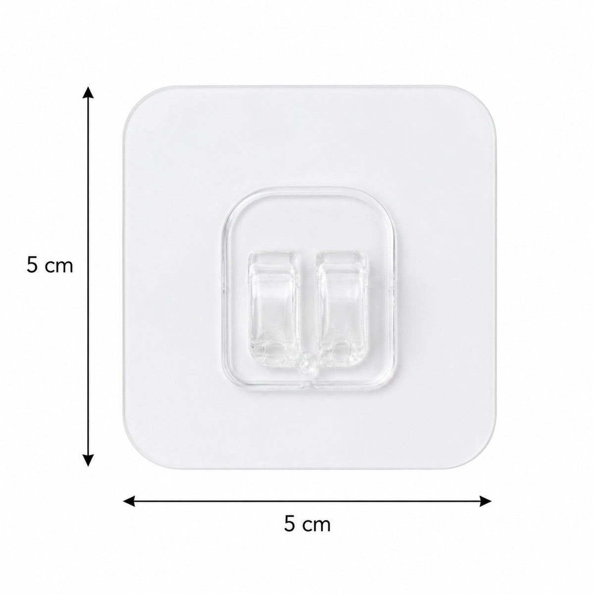 Self Adhesive Transparent Wall Hooks For Kitchen Bathroom And Home Organization