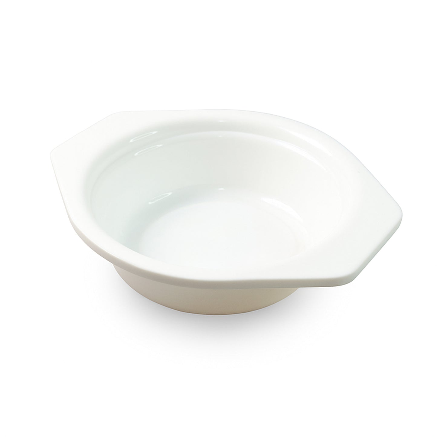 Wukusy premium plastic mixing bowl with easy-grip side tabs, suitable for home and kitchen use, shown with a clean interior.