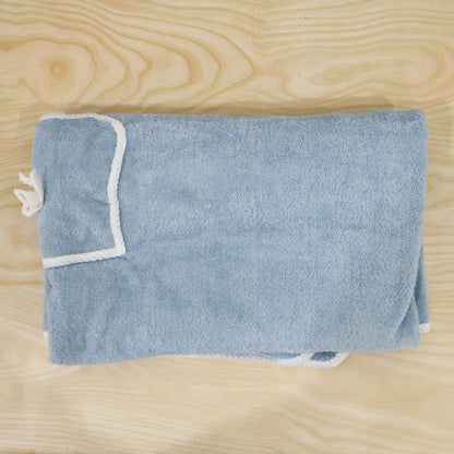 Soft Absorbent Cotton Bath Towel With Wearable Wrap And Handy Side Pocket (1 Pc)