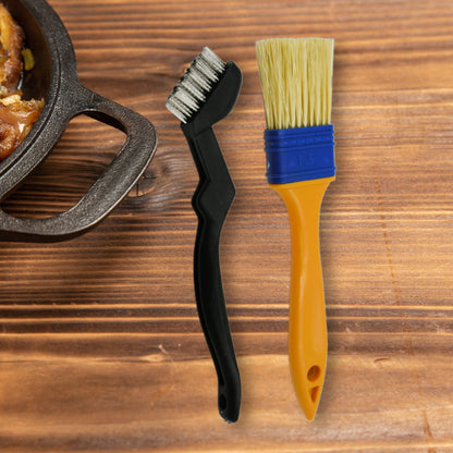 Wukusy 8721 multifunction basting brushes for cooking and baking, with food-safe silicone, ideal for pastry, butter, and grilling.