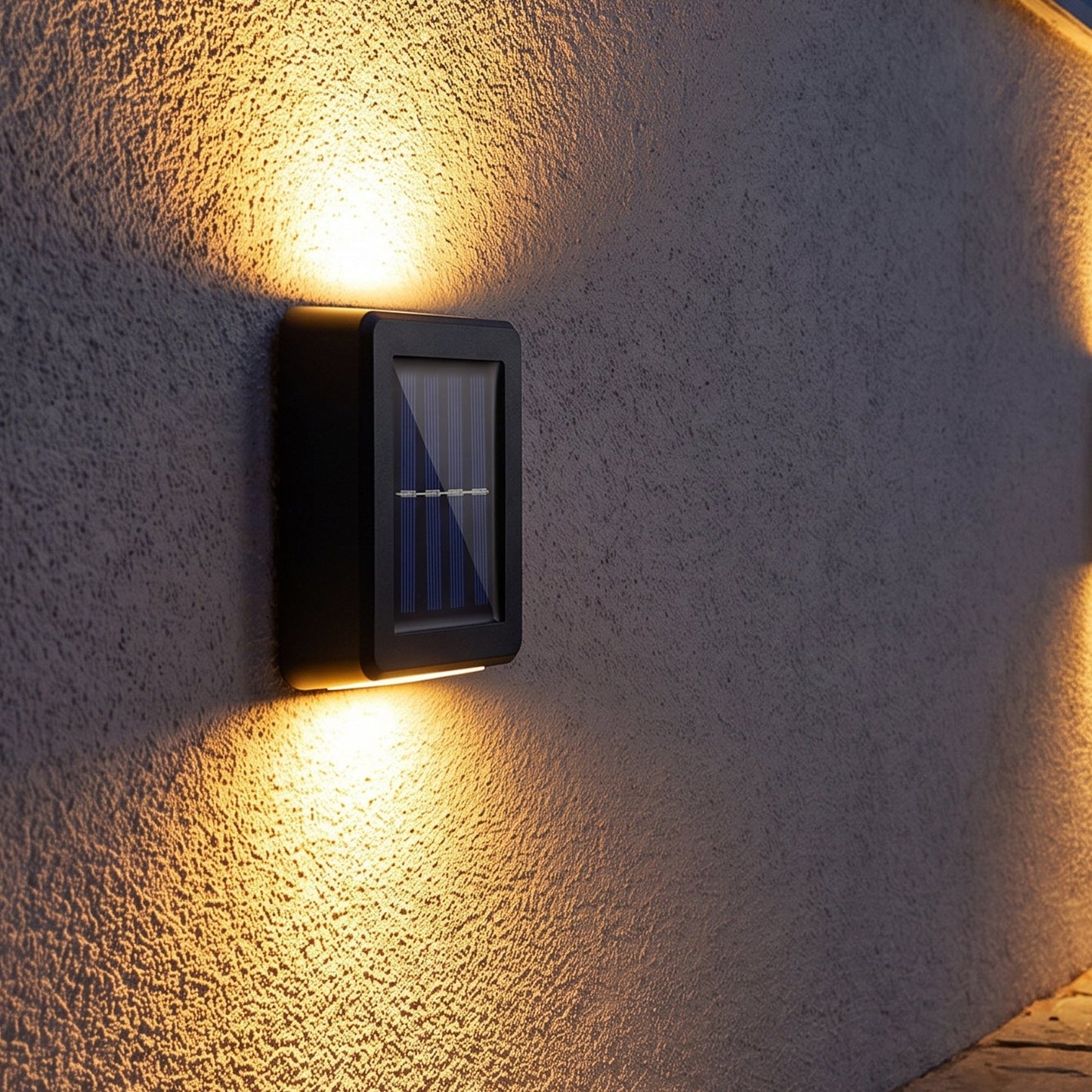 Sensor Solar Led Wall Light Up Down Beam Outdoor Garden Lamp (1 Pc)