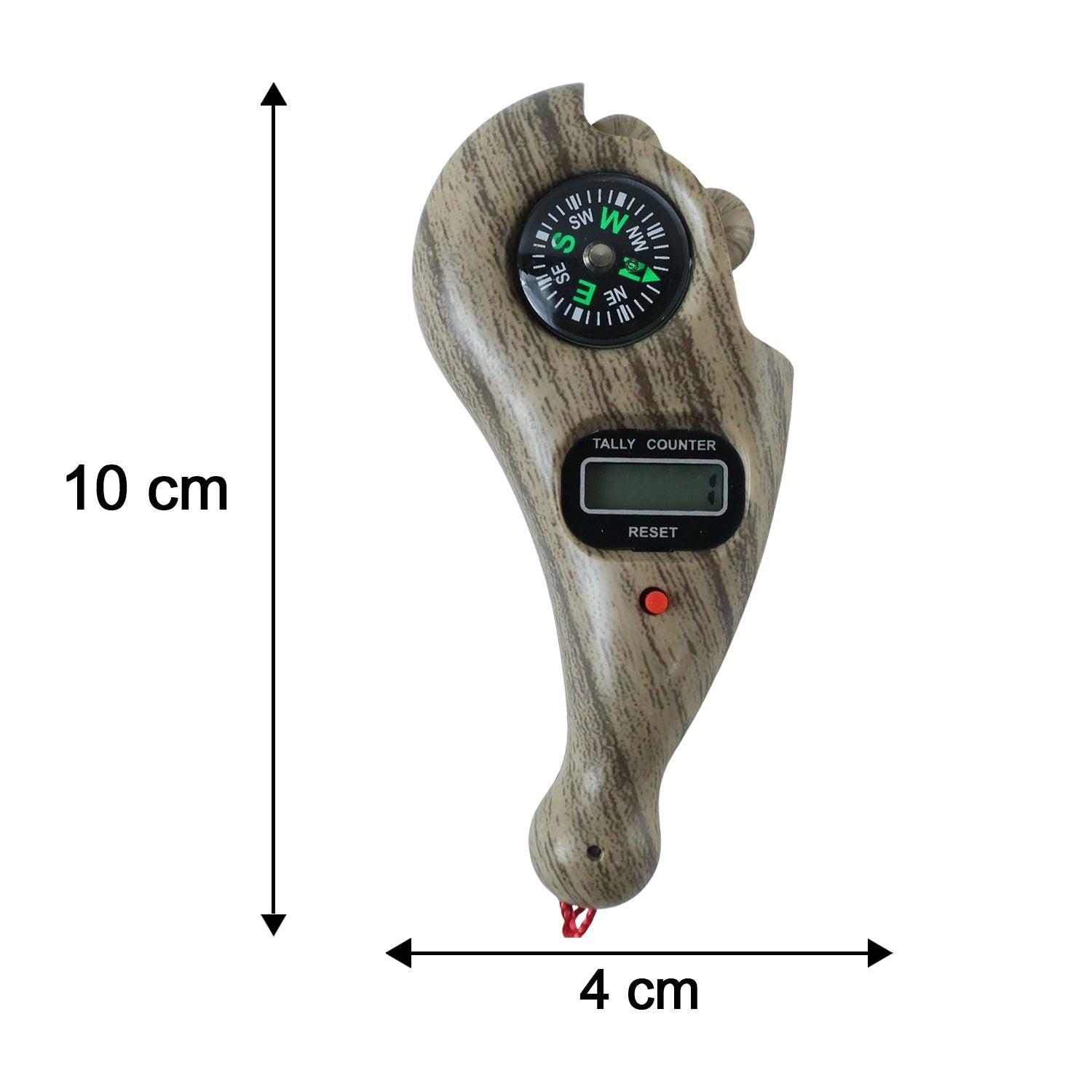 Wukusy wooden digital Tasbih counter with LCD display, handheld mantra jaap counter, compass, and ergonomic design.